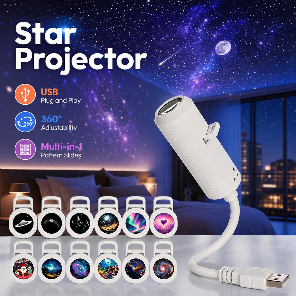 Planetarium Projector Home - Çok Amaçlı Yeni USB Galaksi Yıldız