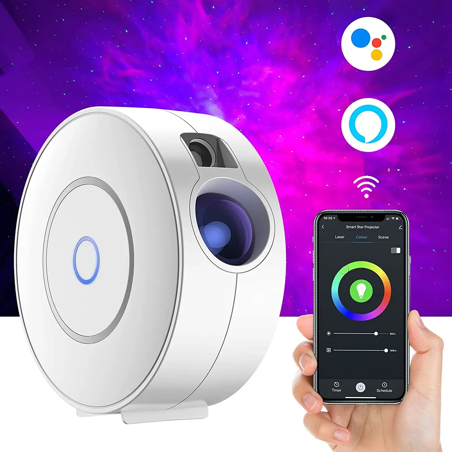 Tuya WiFi Akıllı Aurora Galaxy - Planetarium Projector Home incelemesi ve fiyatı