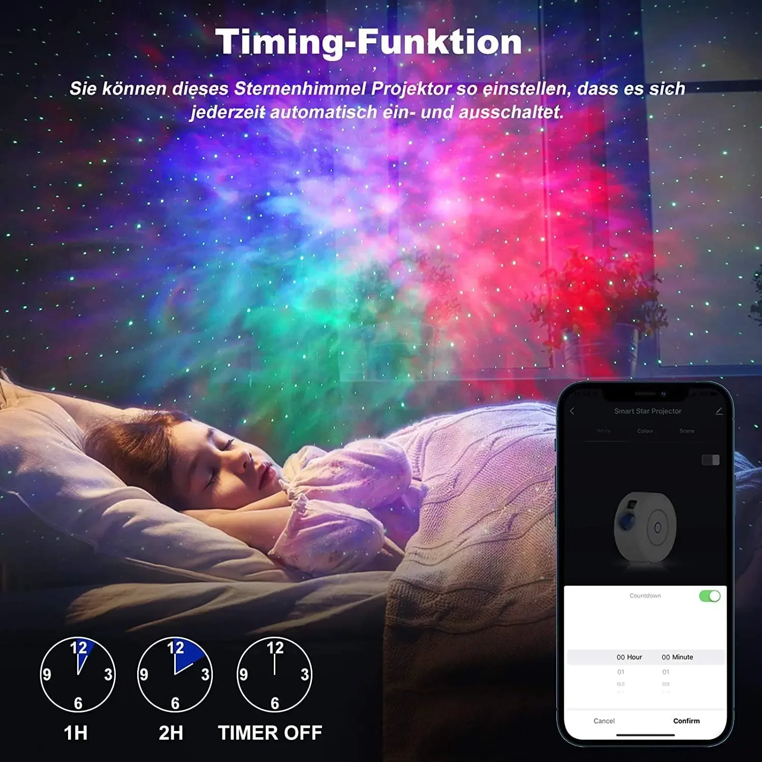 Tuya WiFi Akıllı Aurora Galaxy - Planetarium Projector Home incelemesi ve fiyatı